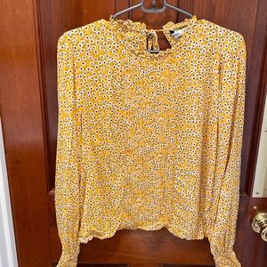 Zara Yellow Floral Blouse